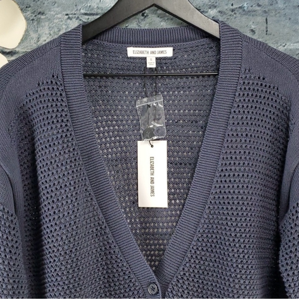 ‼️WOW‼️💙Elizabeth and James Navy Blue Cardigan NWT